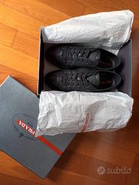 Scarpe Sneakers Prada Donna Aviator Nero 38.5
