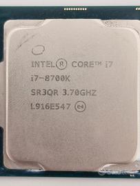 processore intel i7-8700k 