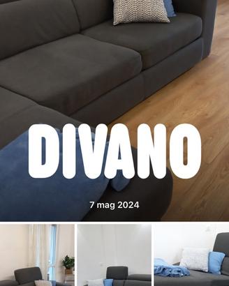 Divano  minimal grigio antracite