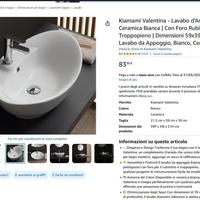 Lavabo Kiamami Valentina NUOVO