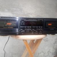 Piastra deck stereo doppia cassetta Denon