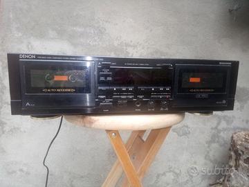Piastra deck stereo doppia cassetta Denon