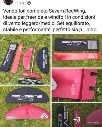 🚀 Severn RedWing Foil Completo – 1400 / 900 / 950