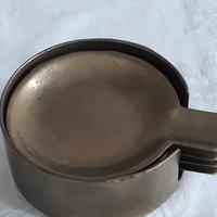 Set 4 posacenere vintage in ottone