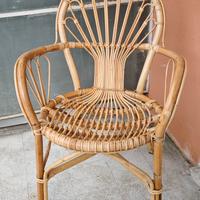 Poltrona in Vimini colore miele