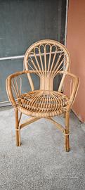 Poltrona in Vimini colore miele