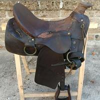 Sella per cavallo COLOMBIANA in vero Cuoio