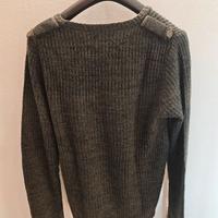 Maglione verde collo a V Zara man taglia L