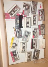Lotto di Musicassette registrate, TDK, Sony, etc