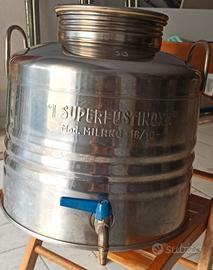 Contenitore olio acciaio inox 30 litri 