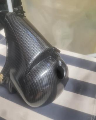 cuffia cilindro carbon look vespa