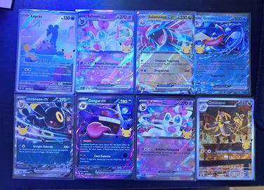 LOTTO carte 30th Anniversario Pokemon