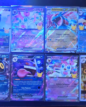 LOTTO carte 30th Anniversario Pokemon