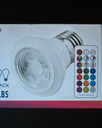 4 Lampadine led rgb per faretti GU10