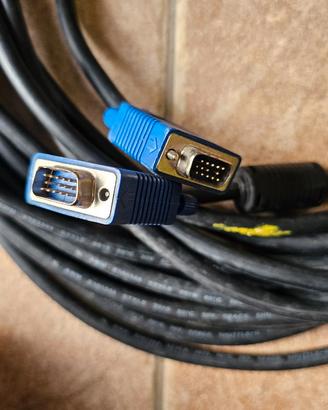Cavo VGA schermo PC 15 metri mt prolunga monitor