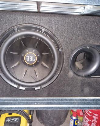 SUBOOWFER JBL AUTO  AMPLIFICATORE SONY CAVI