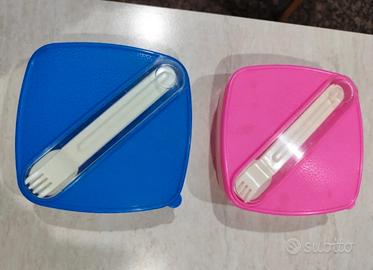 2 Contenitori alimenti con Posate