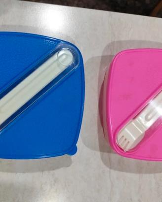 2 Contenitori alimenti con Posate