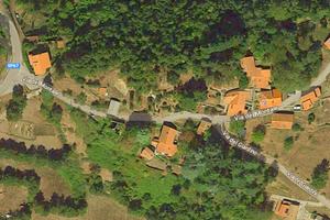 Stalla/fienile con abetaia