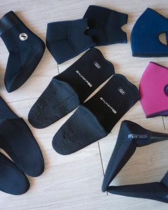 Pesca sub apnea calzari e ginocchiere