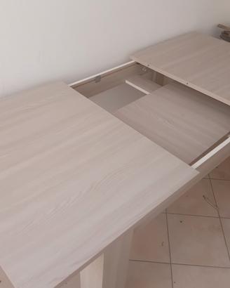 Tavolo da cucina/sala allungabile legno chiaro