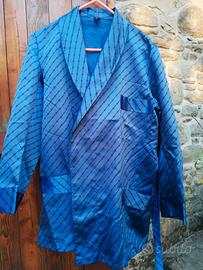 Vestaglia uomo raso azzurra M