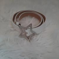 cintura bianca con stella con brillantini