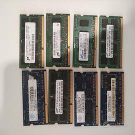 RAM SODIMM DDR3 per Notebook sia Intel che AMD