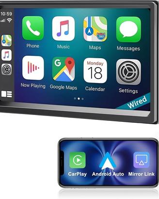 Autoradio 2 DIN da 6,88" Apple CarPlay Android
