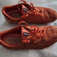 SCARPE GEO RESPIRA IN PELLE COLOR ARANCIO TG.43