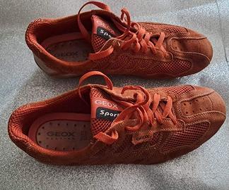 SCARPE GEO RESPIRA IN PELLE COLOR ARANCIO TG.43