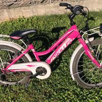 Bici bambina rosa e bianca