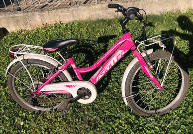 Bici bambina rosa e bianca