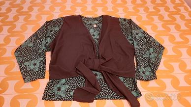 camicia vintage seta fine anni 70 fiori