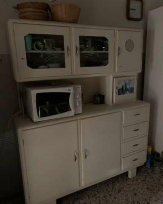 Credenza vintage anni '50/60 bianca