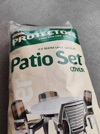 copertura per tavolo e sedie da esterno 