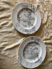Coppia Piatti Vintage”London Cries” Royal