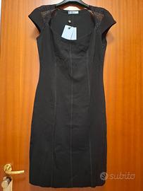 Blumarine vestito nero con inserti Swarovski