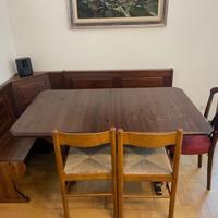 Tavolo allungabile +panca+3 sedie