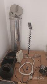 Inserto a pellet per termocamino con display