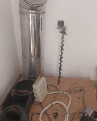 Inserto a pellet per termocamino con display