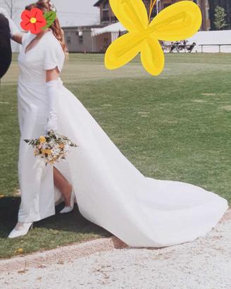 Abito sposa in seta tg44/46