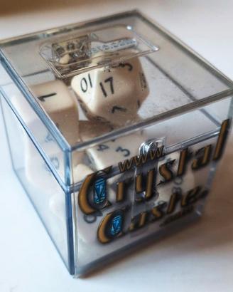Dadi Vintage RPG & Poker: Crystal Caste Bone/Ivory
