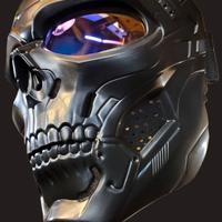 Dirt Bike Helmet integrale Biker - All Black