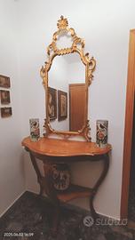 consolle con specchio