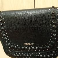 Borsa nera con borchie replay