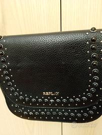 Borsa nera con borchie replay