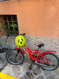 Bici e casco bambino 3-8 anni