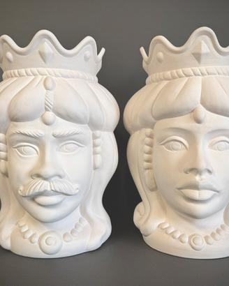 Teste di moro cm 30 in terracotta