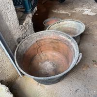 Calderone di rame vari pezzi